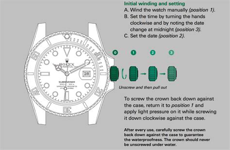 rolex time setting|setting time on rolex watch.